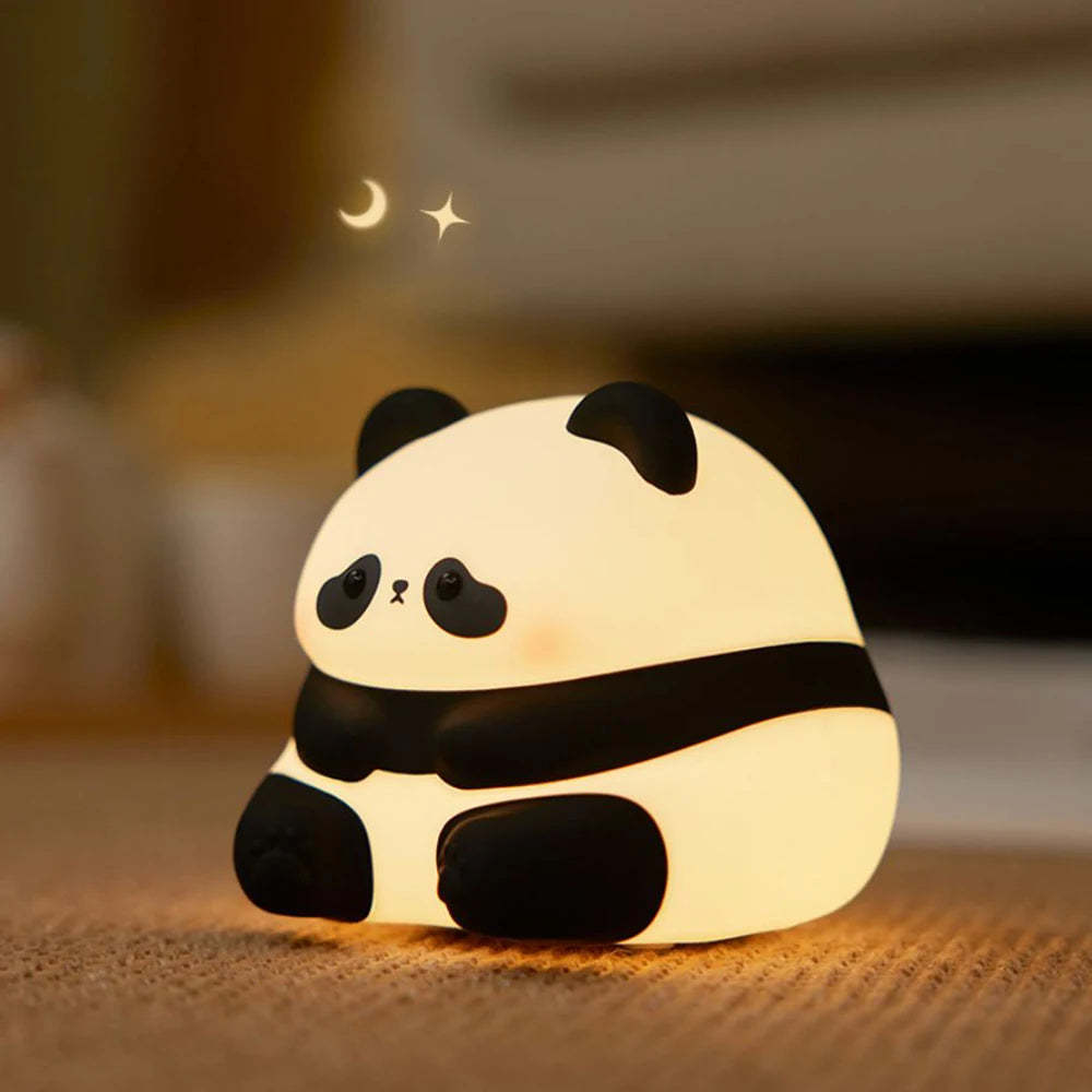 Panda Night Lights Timing Rechargeable Lamp