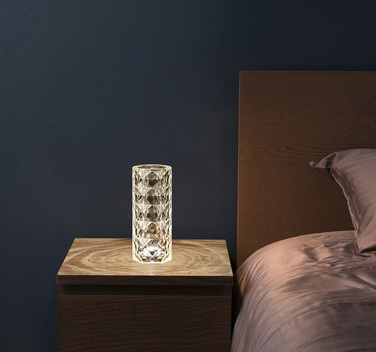 Nordic Crystal Lamp USB Table Lamps For Bedroom.