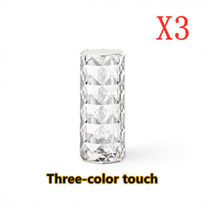 Nordic Crystal Lamp USB Table Lamps For Bedroom.