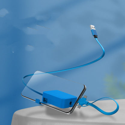 4 In 1 Retractable USB Cable Creative Macaron Type C Micro Cable For I Phone.