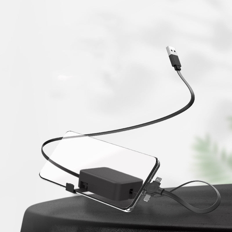 4 In 1 Retractable USB Cable Creative Macaron Type C Micro Cable For I Phone.