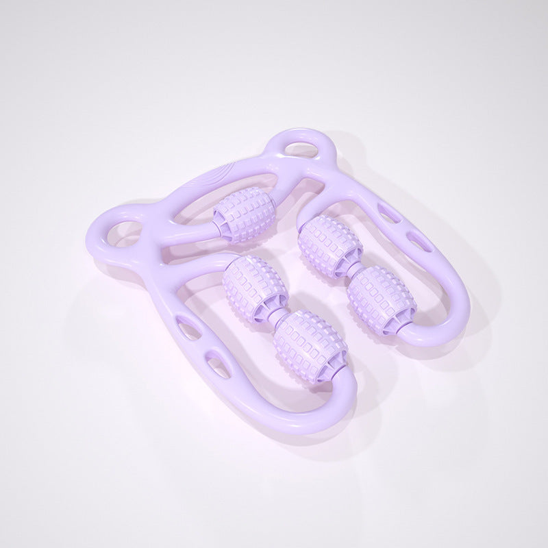 U Shape Full Body Massage 4 Wheels Fitness Device For Sports