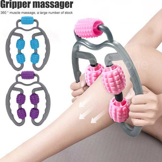 U Shape Full Body Massage 4 Wheels Fitness Device For Sports