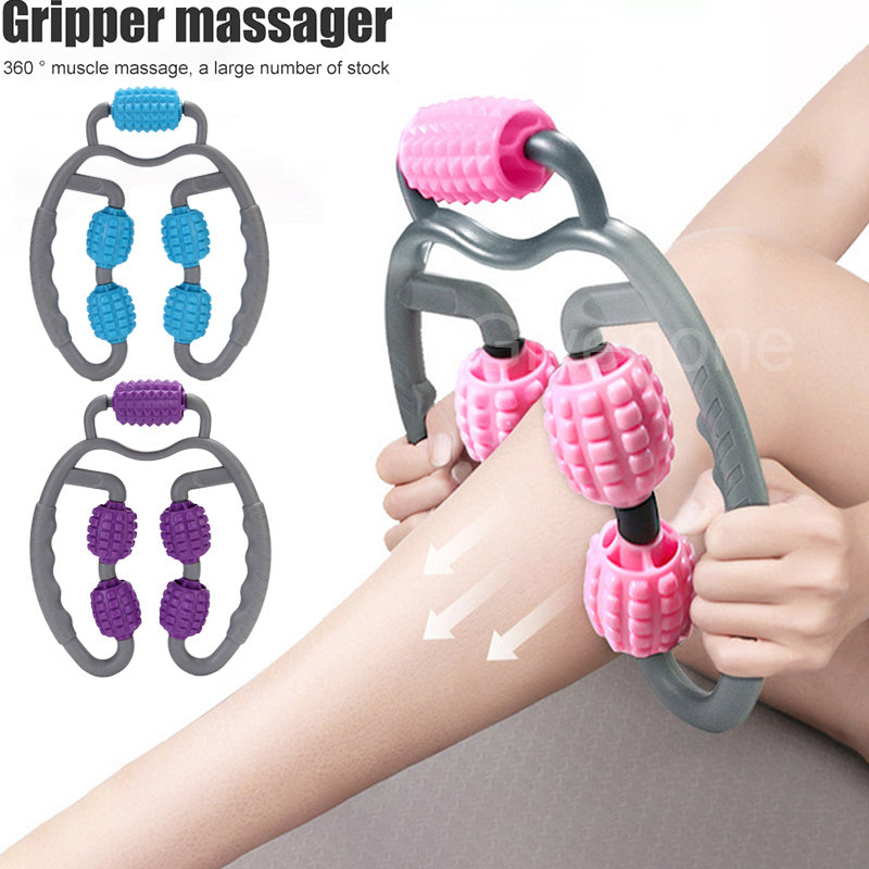 U Shape Full Body Massage 4 Wheels Fitness Device For Sports