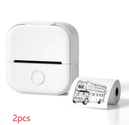 Portable Mini Thermal Label Printer Home Photo Printer.