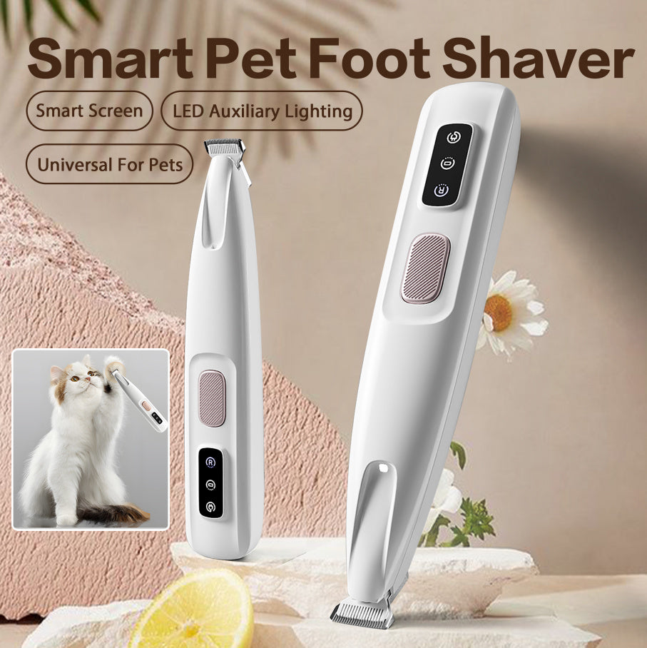Pet Paw Trimmer- Cordless Waterproof  Clippers With LED For Precision Trimming.
