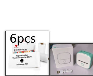 Portable Mini Thermal Label Printer Home Photo Printer.