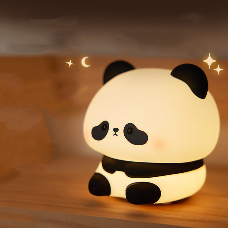 Panda Night Lights Timing Rechargeable Lamp