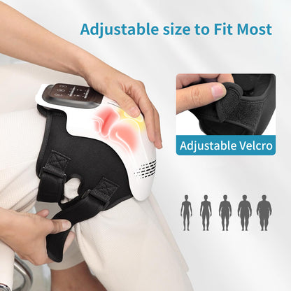Electric Kneading Heating Knee Massager, Pain Relief Infrared Laser Vibration.
