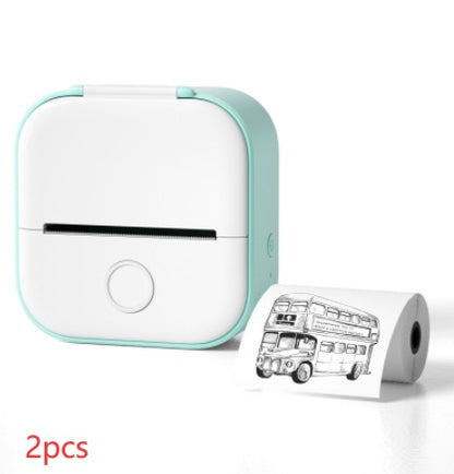 Portable Mini Thermal Label Printer Home Photo Printer.