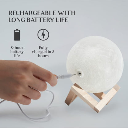 Moon Lamp,  Creative Moon Light Uniqe,16-Color Lamp With Stand And Remote.