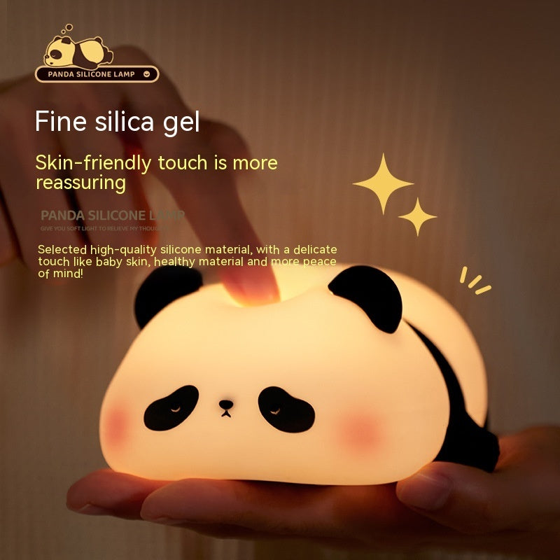Panda Night Lights Timing Rechargeable Lamp