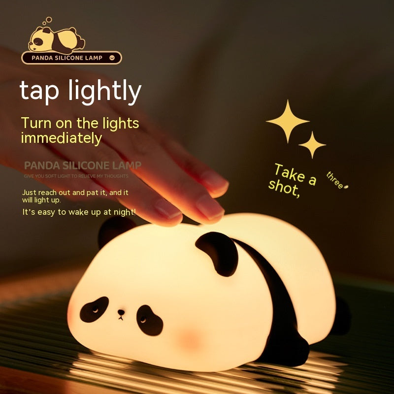 Panda Night Lights Timing Rechargeable Lamp