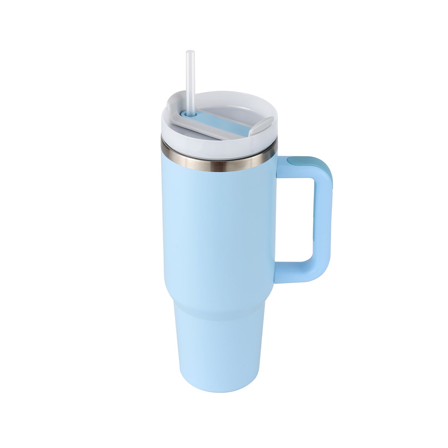 40 Oz Tumbler With Handle Straw Insulated, Stainless Steel.