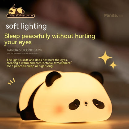 Panda Night Lights Timing Rechargeable Lamp