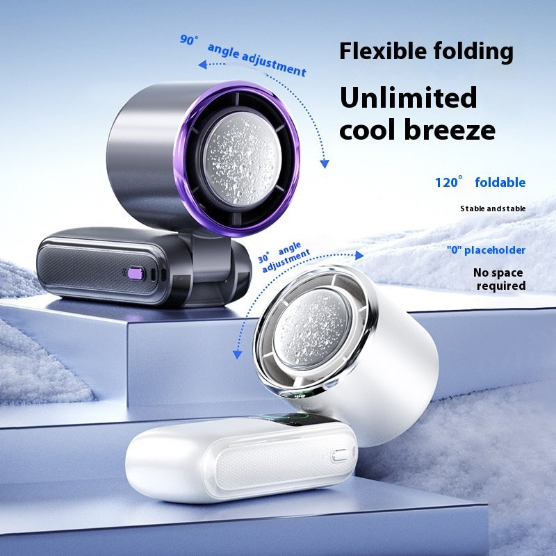 Ice Pack High-Speed Handheld Eletirc Fan Speed Adjustable.