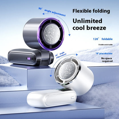 Ice Pack High-Speed Handheld Eletirc Fan Speed Adjustable.