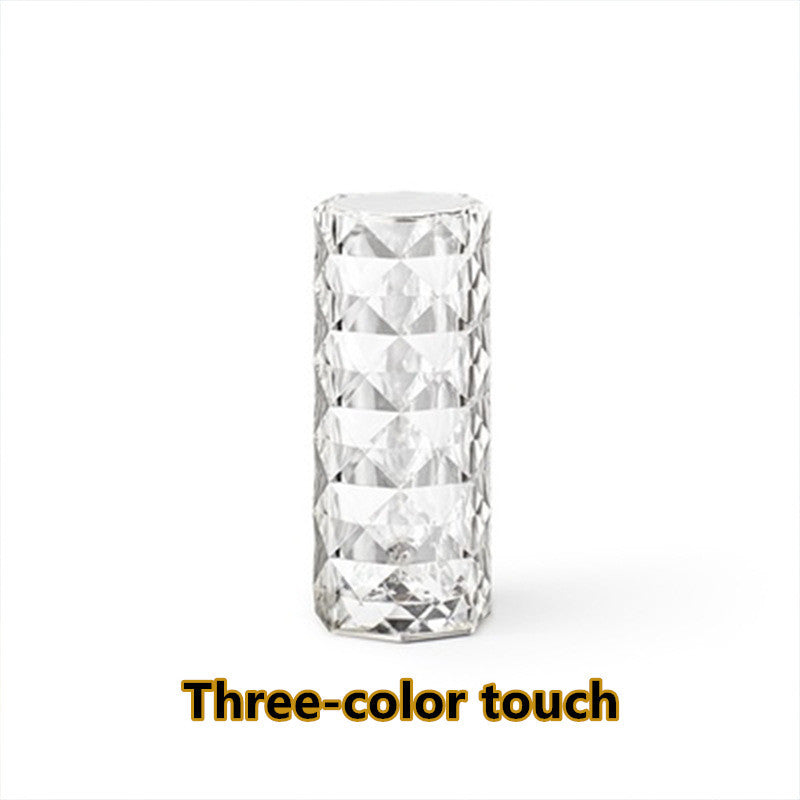 Nordic Crystal Lamp USB Table Lamps For Bedroom.