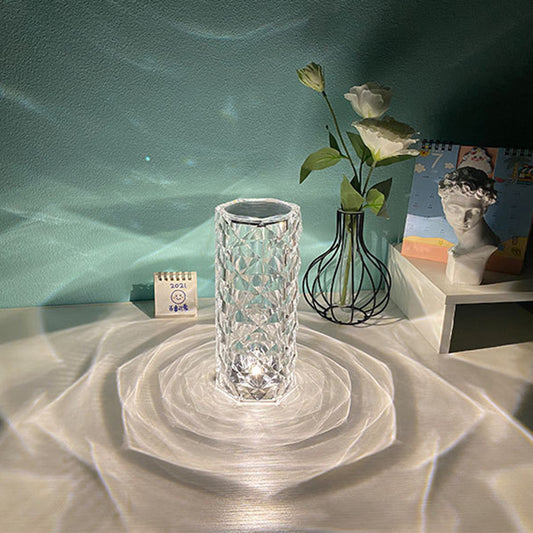 Nordic Crystal Lamp USB Table Lamps For Bedroom.