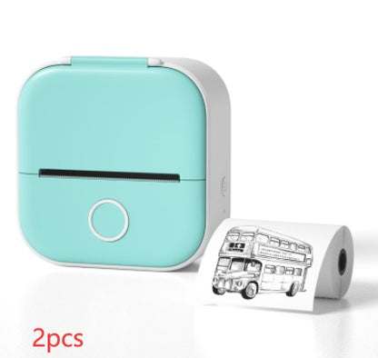 Portable Mini Thermal Label Printer Home Photo Printer.