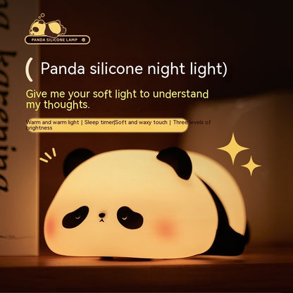 Panda Night Lights Timing Rechargeable Lamp
