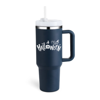 40 Oz Tumbler With Handle Straw Insulated, Stainless Steel.