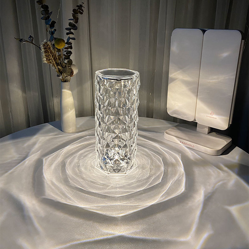 Nordic Crystal Lamp USB Table Lamps For Bedroom.