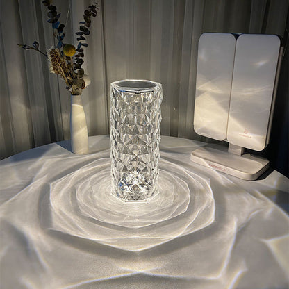 Nordic Crystal Lamp USB Table Lamps For Bedroom.