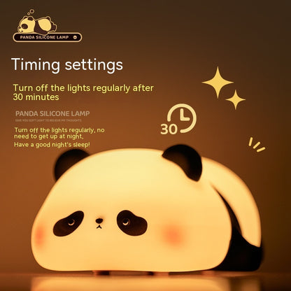 Panda Night Lights Timing Rechargeable Lamp