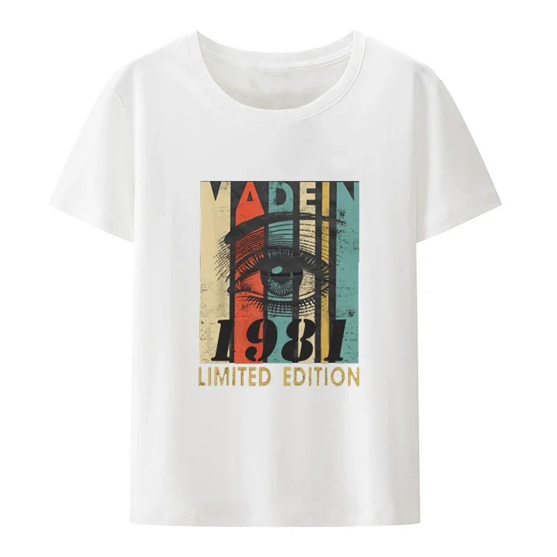 Vintage Tee 42 Years Old Outfit Gifts for Dad Graphic T Shirts Retro Best of 1981 Cassette Tape 42 Birthday Gift T-Shirt