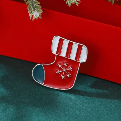 Cartoon Christmas Badge Bell Christmas Tree Santa Claus Enamel Pins Snow Man Jewelry Accessories Dripping Oil Lapel Pin Girls