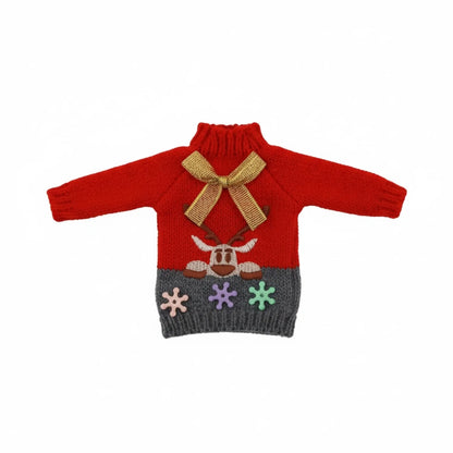 Christmas Style New Sweater Bell Fur Ball Elk Cute Accessories For 30CM&BJD Doll&Christmas Doll Clothes,Kids Christmas Gifts Toy