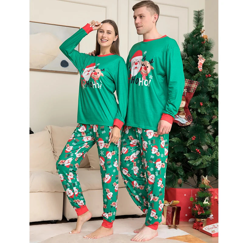 Christmas Family Pajamas Set 2023 Xmas Matching Outfit Adult Kids Women Pyjamas Clothes Mother And Daughter Father Son Sleepwear