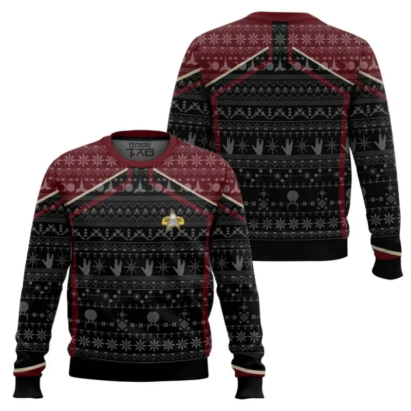 Captain Picard Give Me Some Snow Ugly Christmas Sweater Funny Holiday Party Pullover Xmas Sweater for Men Women Xmas Gift 2026