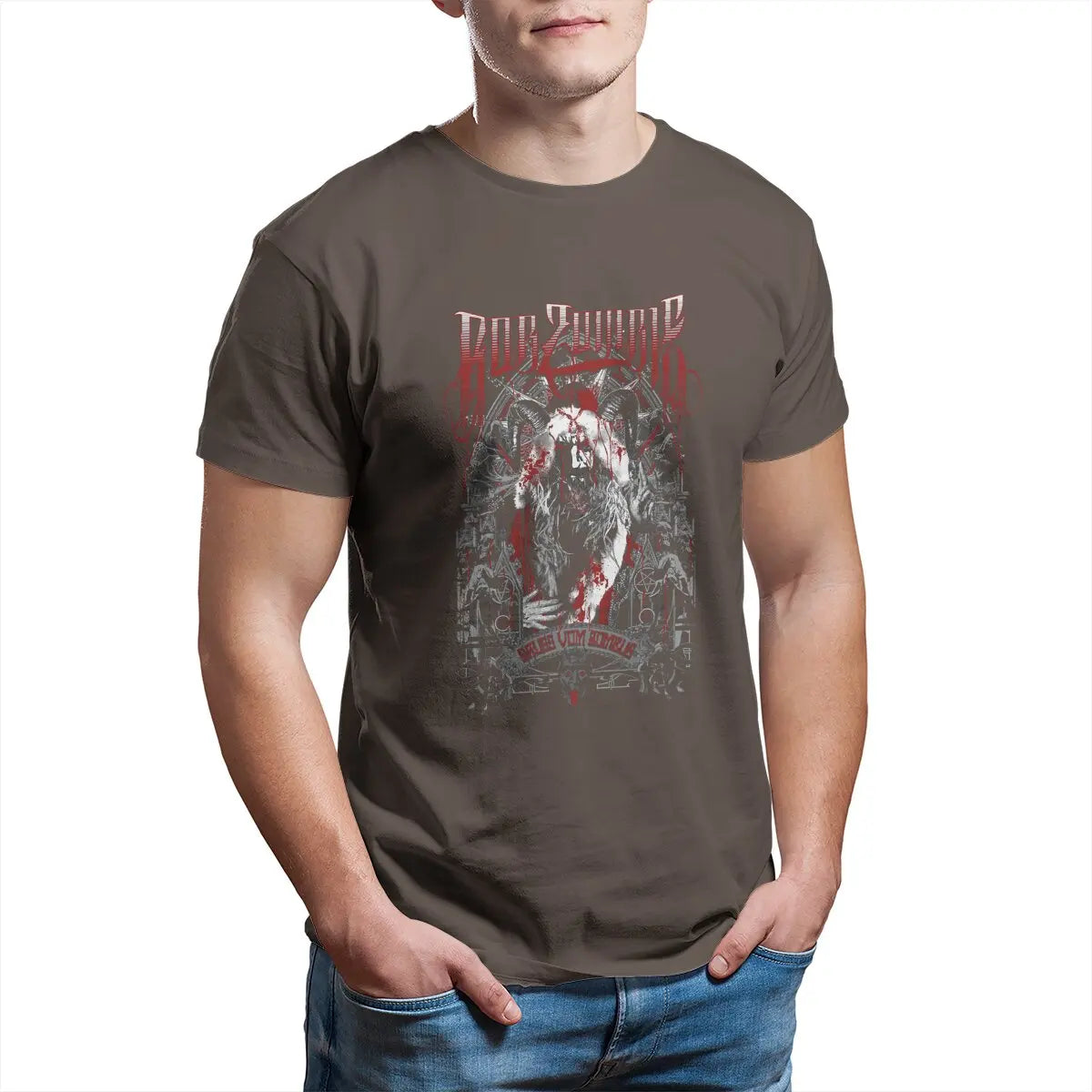 Vintage My Favorite People Great Model Rob Zombie Krampus Holiday Premium Idol Gift Fot You  Unisex T-Shirt for Men Pure Cotton