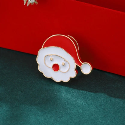 Cartoon Christmas Badge Bell Christmas Tree Santa Claus Enamel Pins Snow Man Jewelry Accessories Dripping Oil Lapel Pin Girls