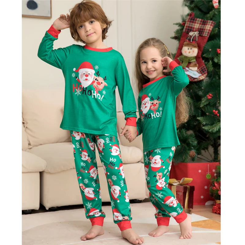 Christmas Family Pajamas Set 2023 Xmas Matching Outfit Adult Kids Women Pyjamas Clothes Mother And Daughter Father Son Sleepwear