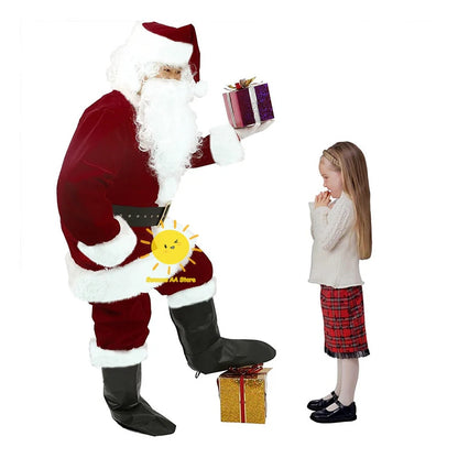 Santa Claus Costume Deluxe Clothes Fancy Dress Suit in Christmas Men Adult Santa Claus Cosplay Costume Christmas Costume Cosplay