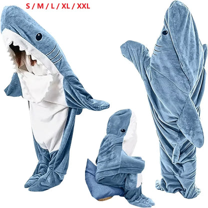 Cosplay Shark Onesies Costumes Suit Sleeping Bag Adult Pyjamas Cartoon Halloween Christmas Carnival Sleepwear Jumpsuit Clothes