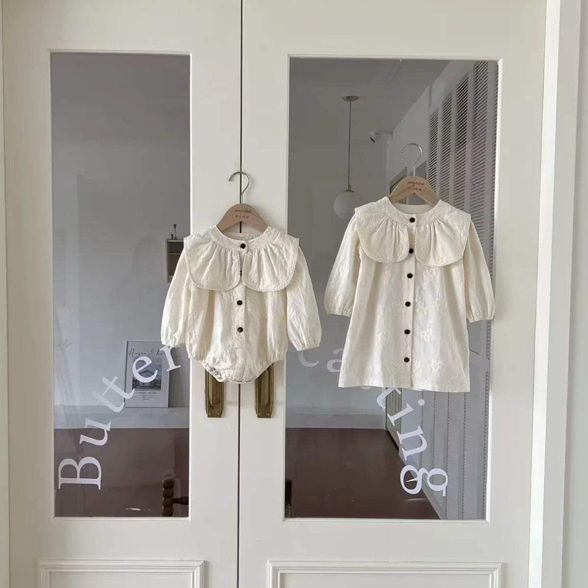 Baby Girls Dress Sweet Girl Lace Dress Ruffle Party Princess Dress Petal Collar Floral Embroidery Casual Dress Children Clothes