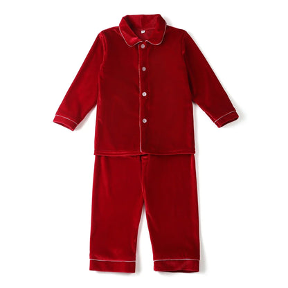 Ruffkids Kids Pyjamas Girls Boys Baby Clothes Loungewear Family Matching Pjs Red Velvet Christmas Pajamas Sets
