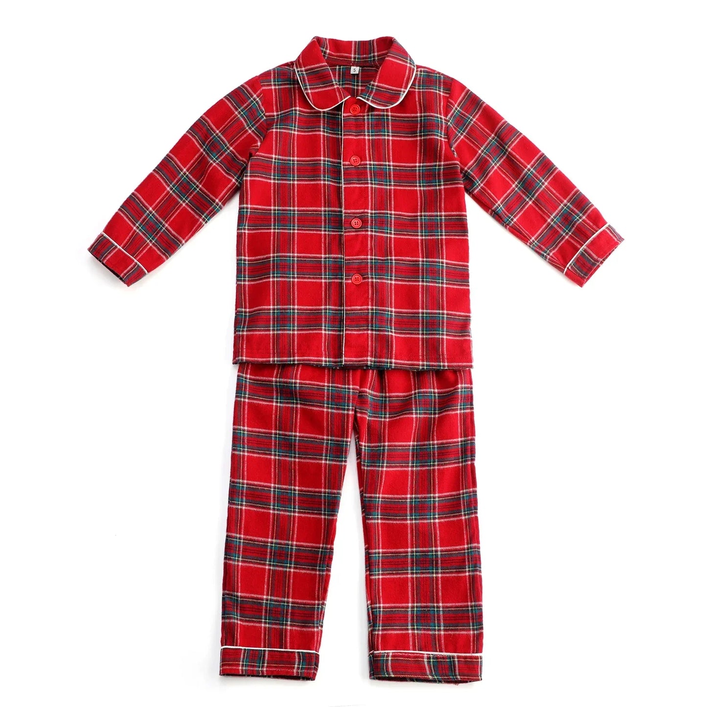 Ruffkids Kids Pyjamas Girls Boys Baby Clothes Loungewear Family Matching Pjs Red Velvet Christmas Pajamas Sets