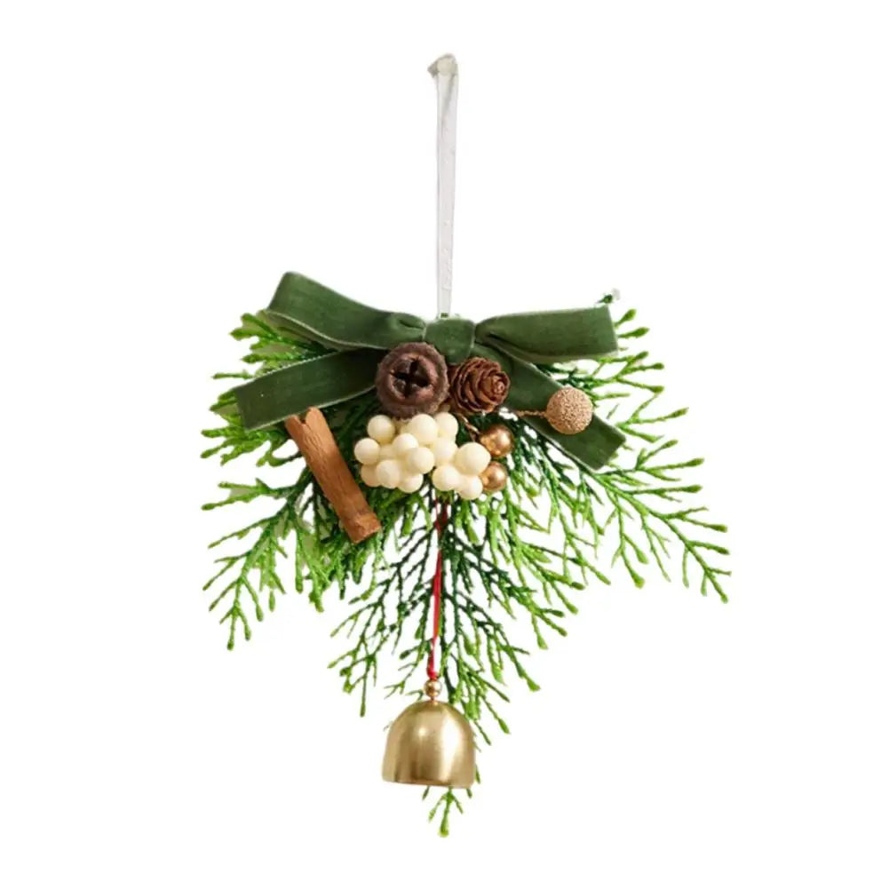 2025 New Year Christmas Decorations Bell Wreath Pendant Christmas Tree Decorations Atmosphere Spring Festive & Party Supplies