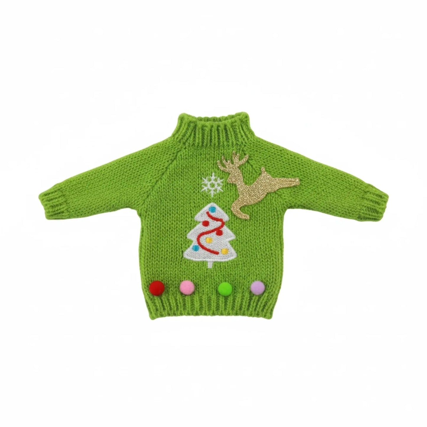 Christmas Style New Sweater Bell Fur Ball Elk Cute Accessories For 30CM&BJD Doll&Christmas Doll Clothes,Kids Christmas Gifts Toy