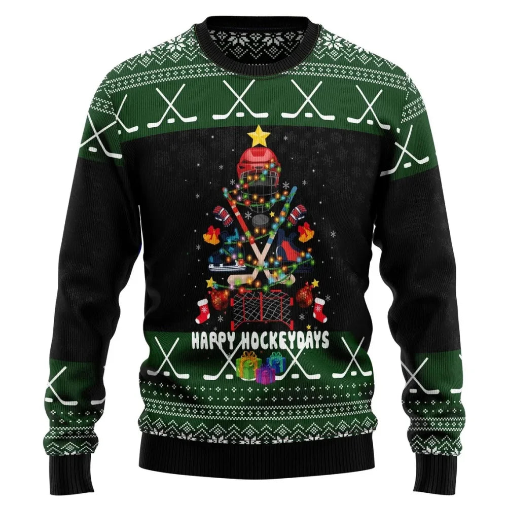 Men Women Xmas Sweatshirt 3D Christmas Snowman Santa Printed Ugly Christmas Sweater Unisex Long Sleeve Tops Pullovers Sweatshirt