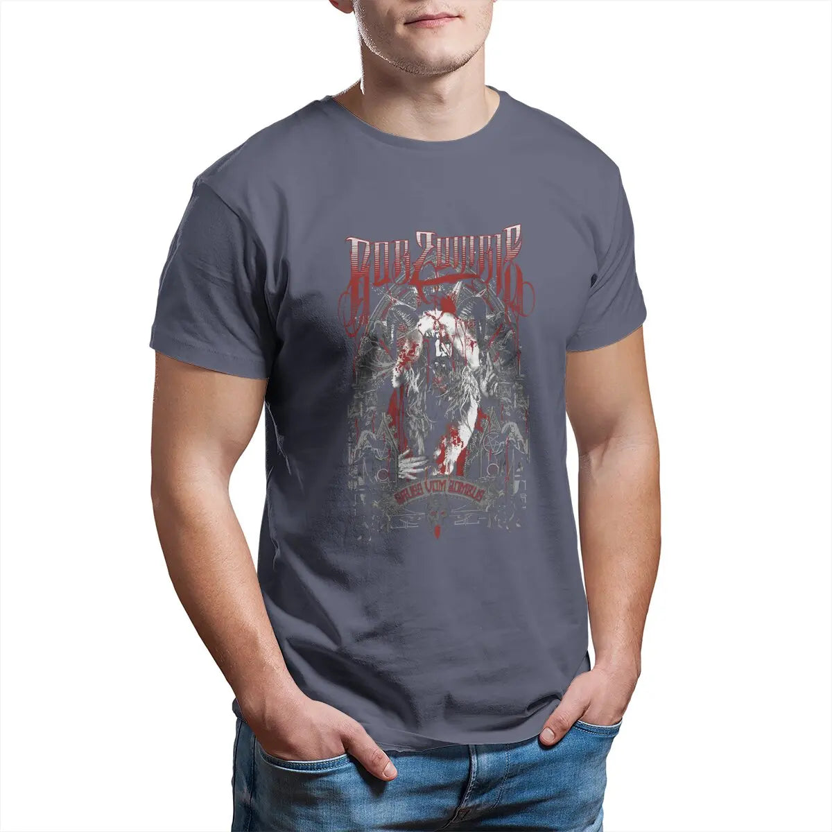 Vintage My Favorite People Great Model Rob Zombie Krampus Holiday Premium Idol Gift Fot You  Unisex T-Shirt for Men Pure Cotton