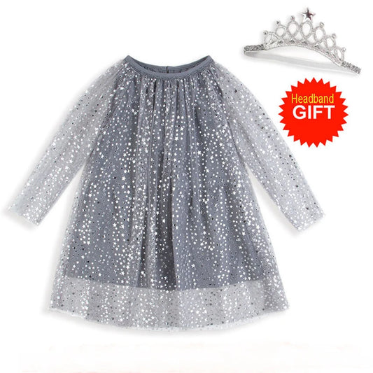 Baby Girl Dress For New Yesr Party Kids Clothes Girls Child Birthday Party Dress Tulle Tutu Princess Dress 1-8Y