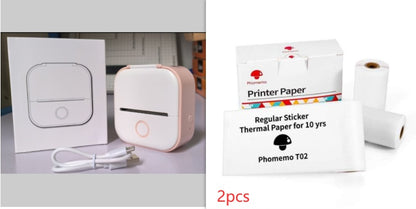 Portable Mini Thermal Label Printer Home Photo Printer.
