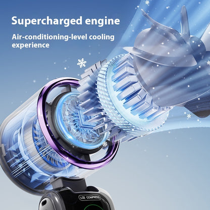 Ice Pack High-Speed Handheld Eletirc Fan Speed Adjustable.