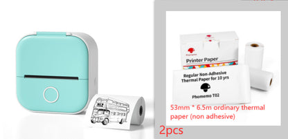 Portable Mini Thermal Label Printer Home Photo Printer.